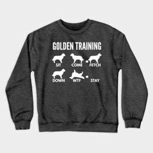 Golden Training Golden Retriever Dog Tricks Crewneck Sweatshirt